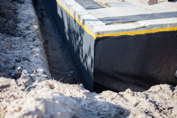 Residential Interior Drainage System installation at a New Richmond, OH home by SJ Waterproofing Pros